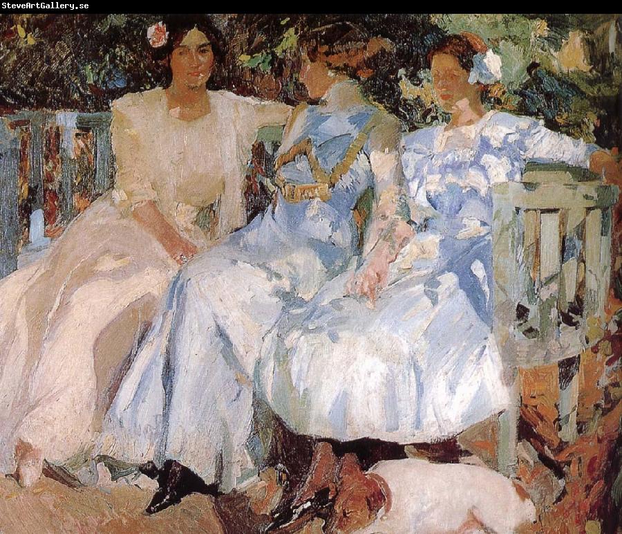 Joaquin Sorolla My wife and daughter were in the garden